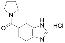 N-[(4,5,6,7-四氫苯并咪唑-5-基)羰基]吡咯烷鹽酸鹽